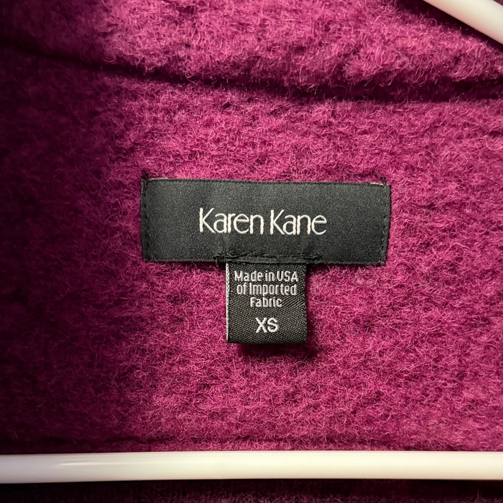 Karen Kane Purple Wool Jacket - Picture 5 of 5